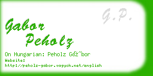 gabor peholz business card